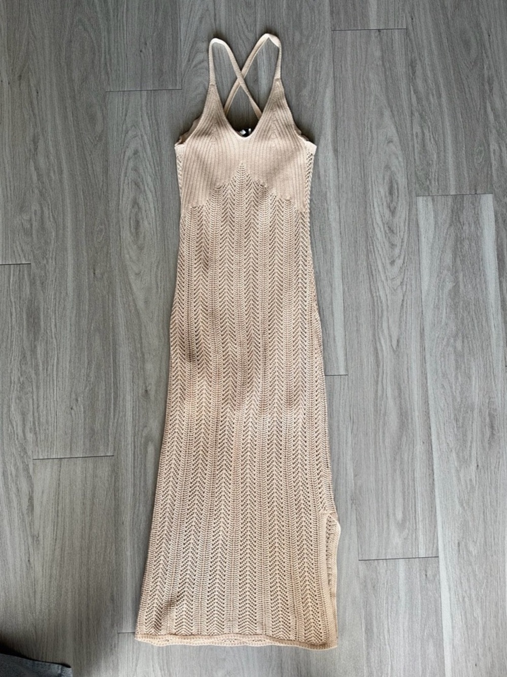 Women's Beige Maxi Dress